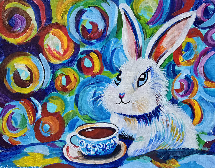 "Bunny Whimsical" by Pamela Martínez Oquendo